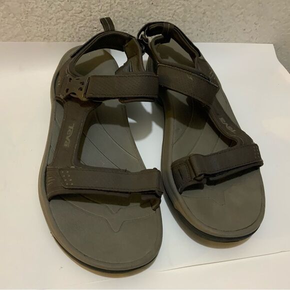 Teva 1006912 Holliway Black Strap Sports Sandals Men Size 11